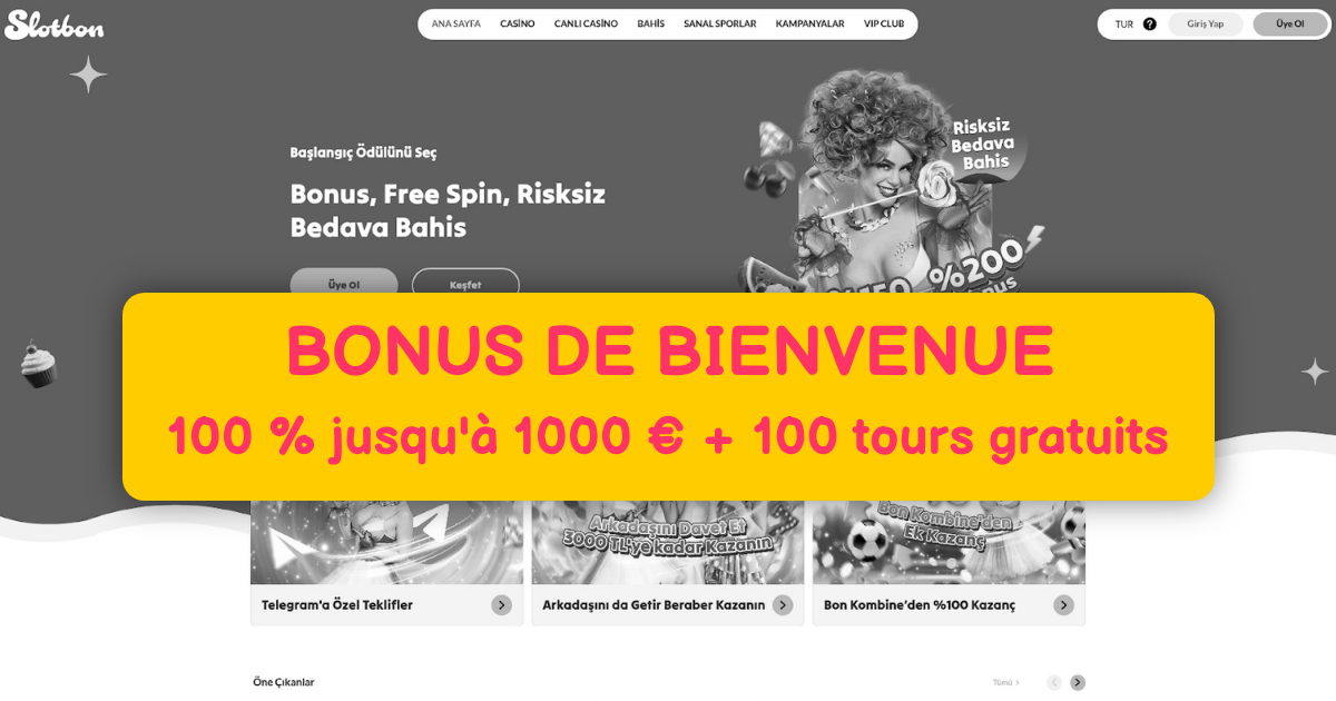 Slotbon Casino welcome bonus