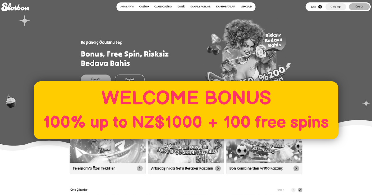 Slotbon Casino welcome bonus